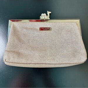 Kate Spade Queen of the Nile Stingray Lather Style Leather Clutch